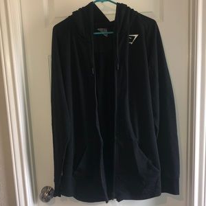 Gymshark XL Black Zip Up Jacket with Hood